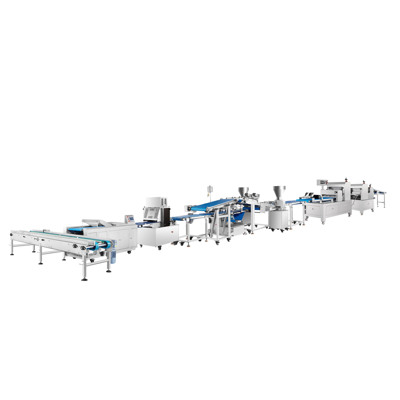 Flexible bread forming line
